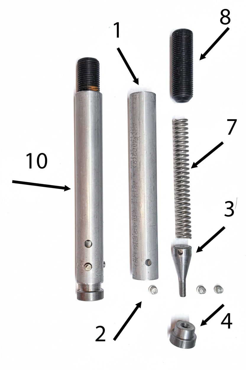 exploded view diagram of ferrule dispenser