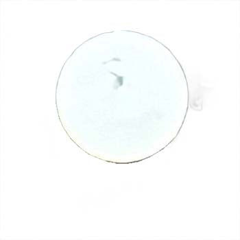 Close-up of the NS20 Locking Ball, a small, white, spherical locking device with a smooth surface.