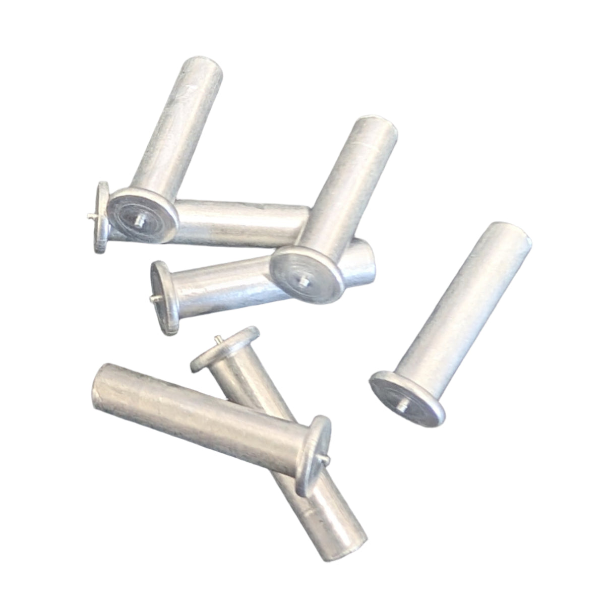 .159 x 3/4&quot; No Thread Push Pin, CD Weld Stud, Flanged, Aluminum