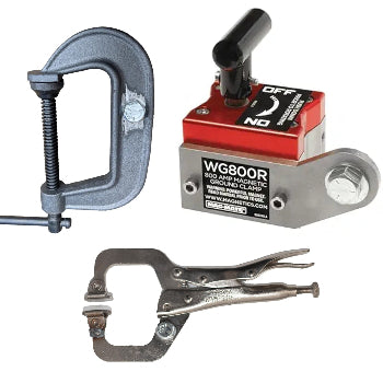 set of ground clamps for stud welding