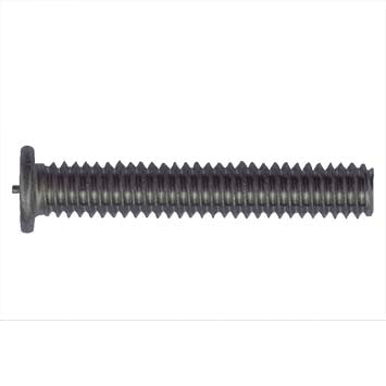 Stainless steel M2.5-0.45 CD weld stud with flanged head