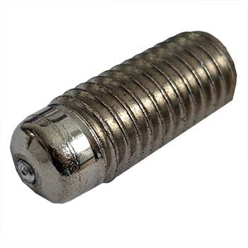 1/2-13 Drawn Arc Weld Stud Full Thread Nickel Plated