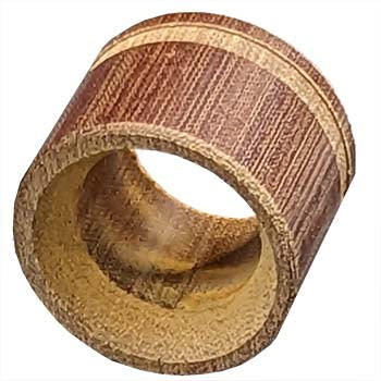 Vented spark shield for studs with a 3/4&quot; hole, made of wood, designed to protect and insulate electrical connections.