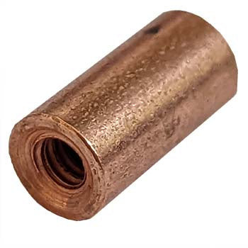 Tapped CD Stud .215 Diameter Mild Steel Copper Coated