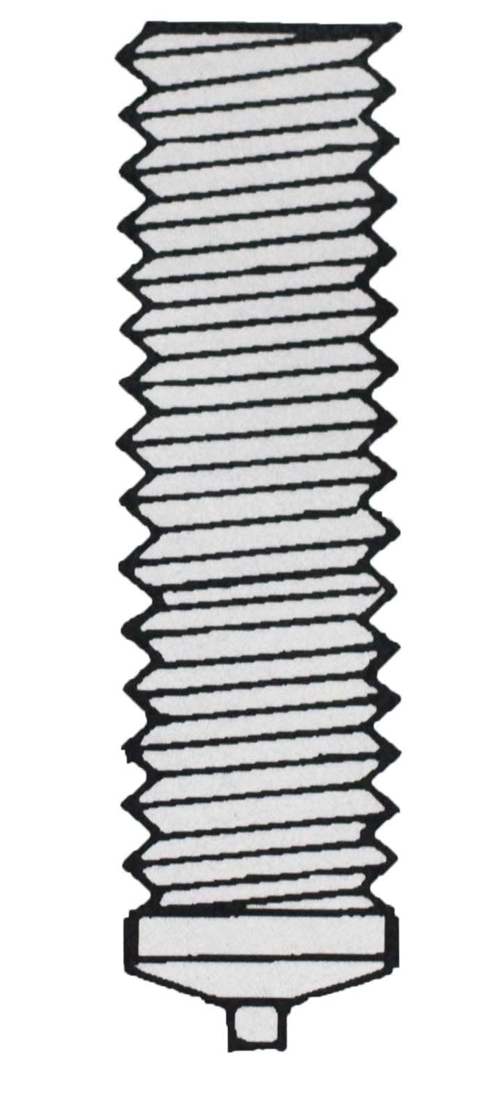 6-32 CD Weld Stud, Non Flanged, Stainless Steel