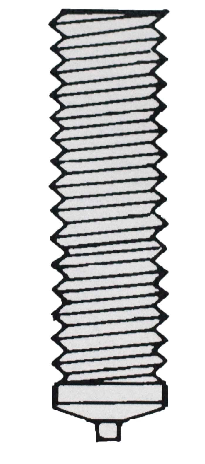 Schematic of a Threaded CD Weld Stud No Flange