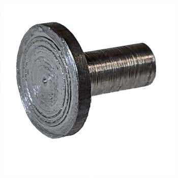 Steel reduced base arc stud with 1/2&quot; diameter, .52&quot; length, and .197&quot; x .45&quot; dimensions, designed for welding applications.